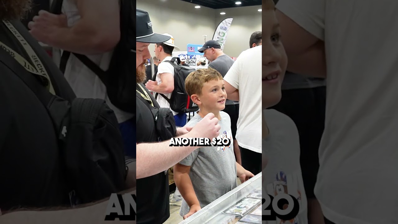 Sports Card Deals with a YOUNG Collector Hustling at a Show 👏🏼