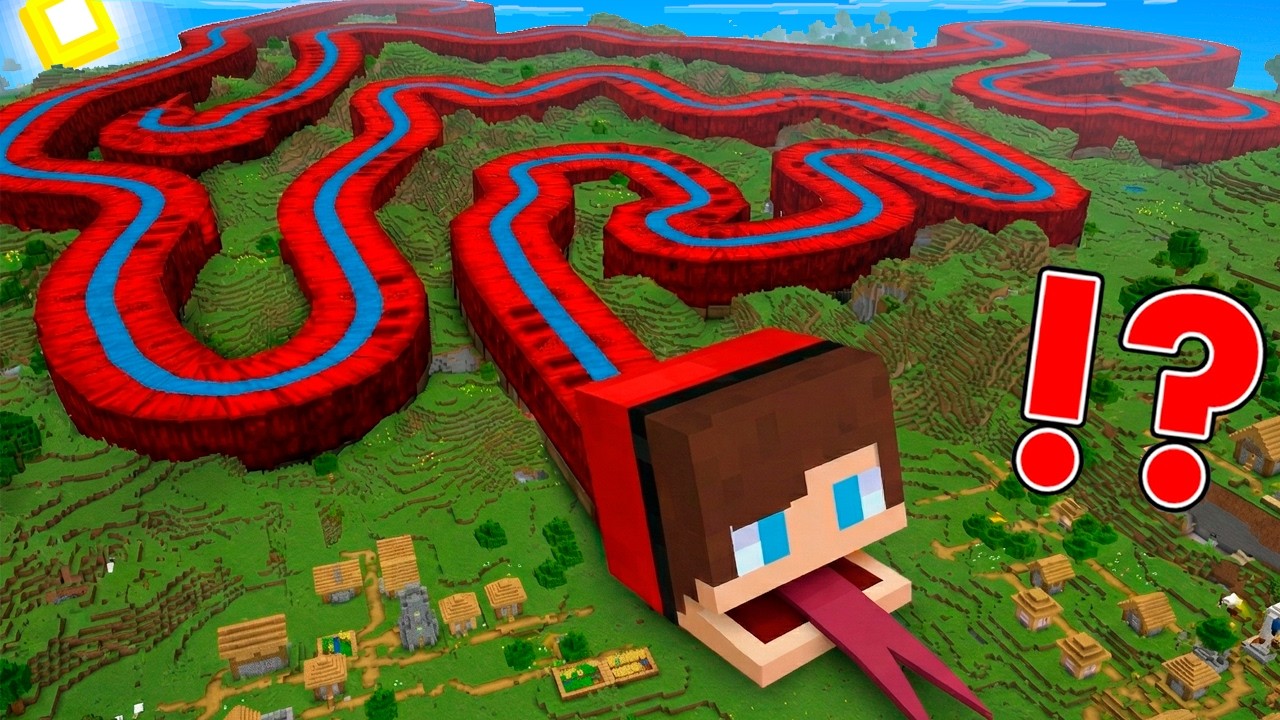 How Long Can The JJ Snake Get in Minecraft?! Maizen