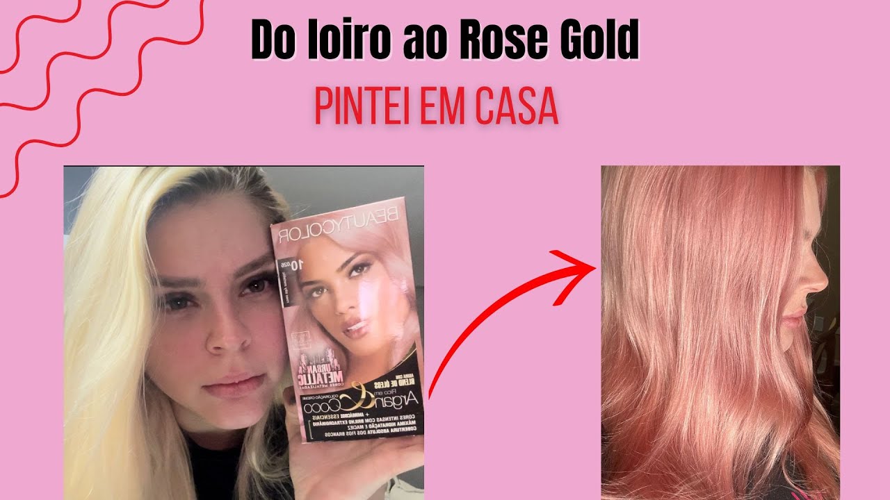 Do LOIRO ao Cabelo ROSA/ Rose Gold - Rose Sky Metallic Beauty Color