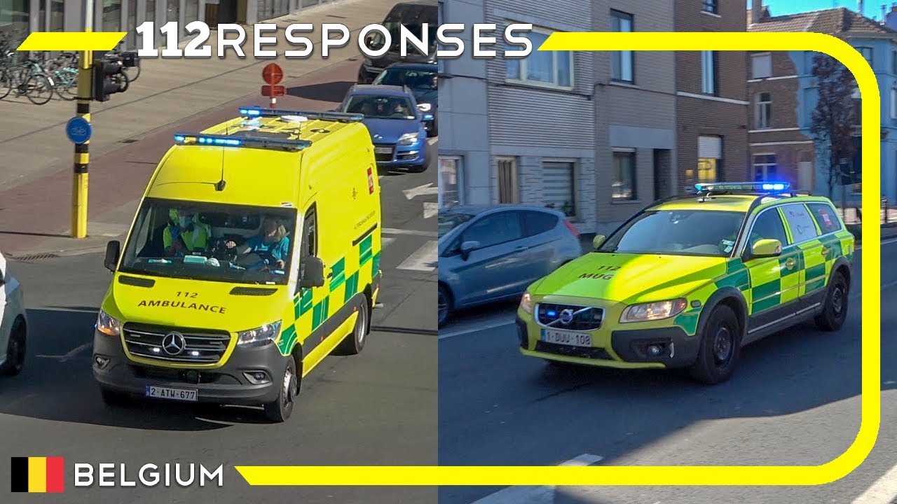 3x Ambulance en MUG met spoed in Gent België #8