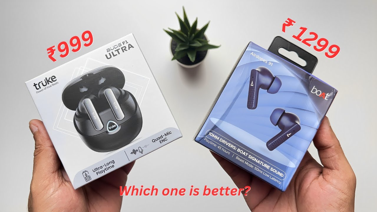 Boat Airdopes 91 vs Truke Buds F1 Ultra Comparison | Best TWS under 1000 in 2024