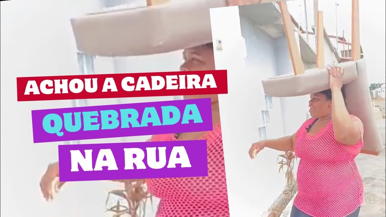 Cadeira achada na rua virou útil, veja passo a passo!