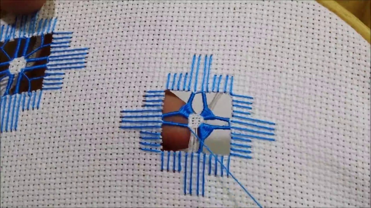 Hardanger punto croce di malta - Tutorial ricamo a mano