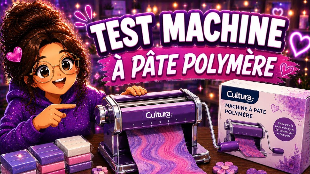 Test Machine Pate Polymère Cultura #cultura #patefimo #diamondpainting