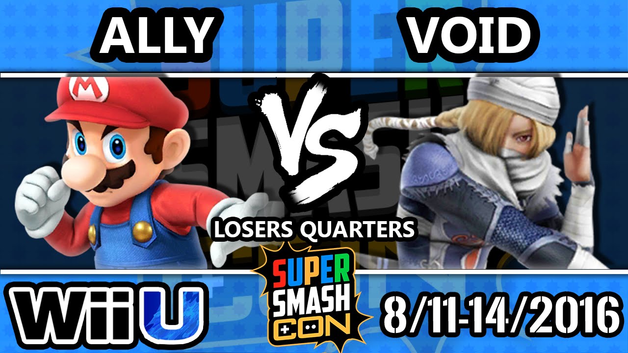 SSC 2016 SSB4 - CLG | VoiD (Sheik) Vs. Ally (Mario) - Smash 4 - Losers Quarters