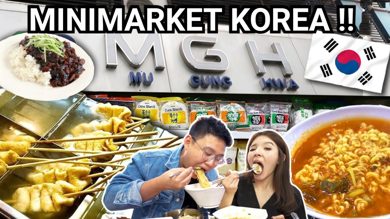 MAKAN DI MINIMARKET KOREA DI JAKARTA !! BERASA KE KOREA !!