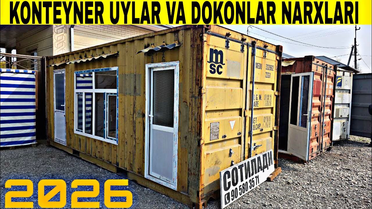 KONTEYNER KO’CHMA UYLAR VA BUTUN KONTEYNERLAR NARXLARI