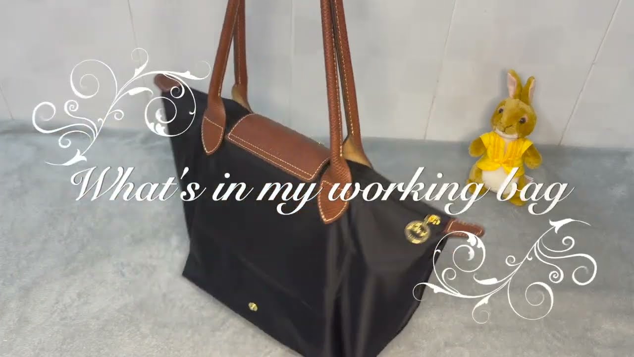 What's in my working bag - Longchamp Le Pliage Small - Does laptop 13