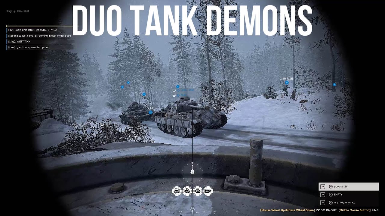 No DEATH Tank duo DOMINATES the *NEW* ELSENBORN RIDGE Map | Hell Let Loose Tank Gameplay