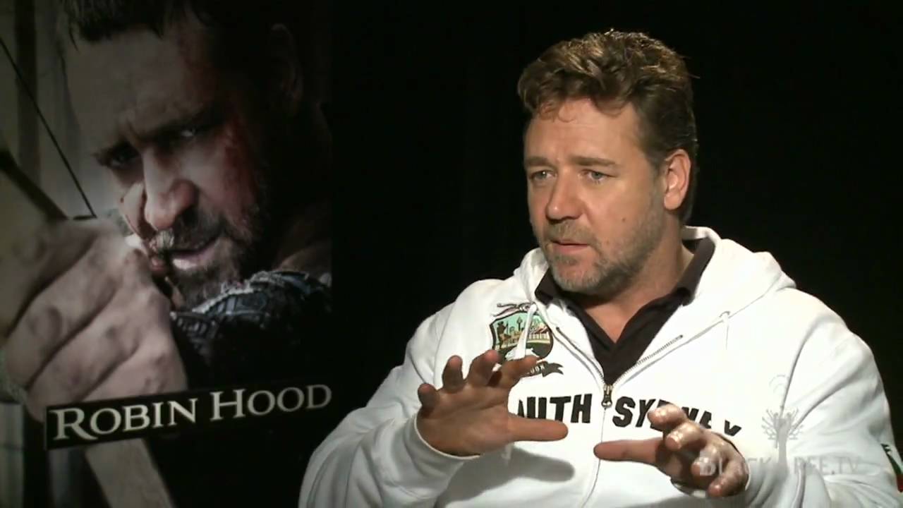 RUSSELL CROWE Interview for Robin Hood