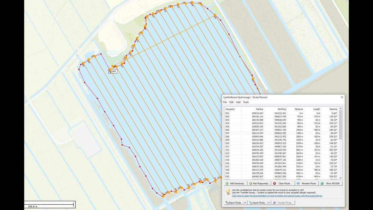 Using the Hydromagic Route Planner