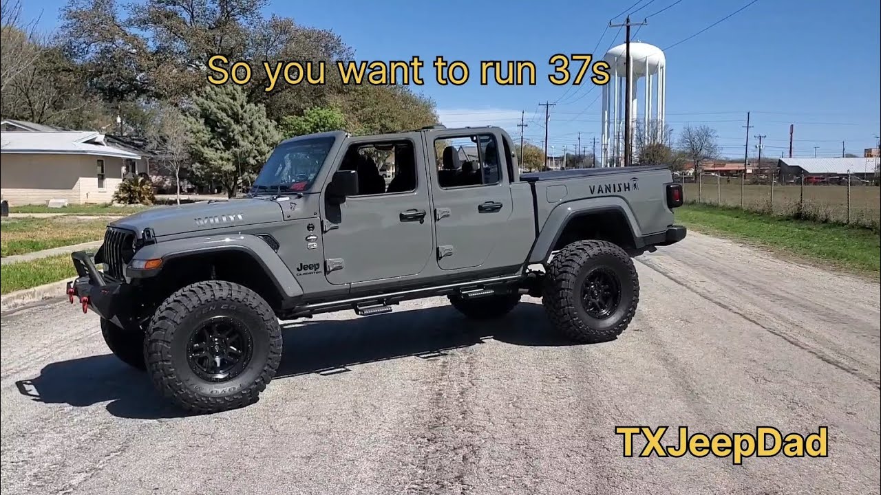 Итак, вы хотите установить 37-е колеса на свой Jeep Gladiator?