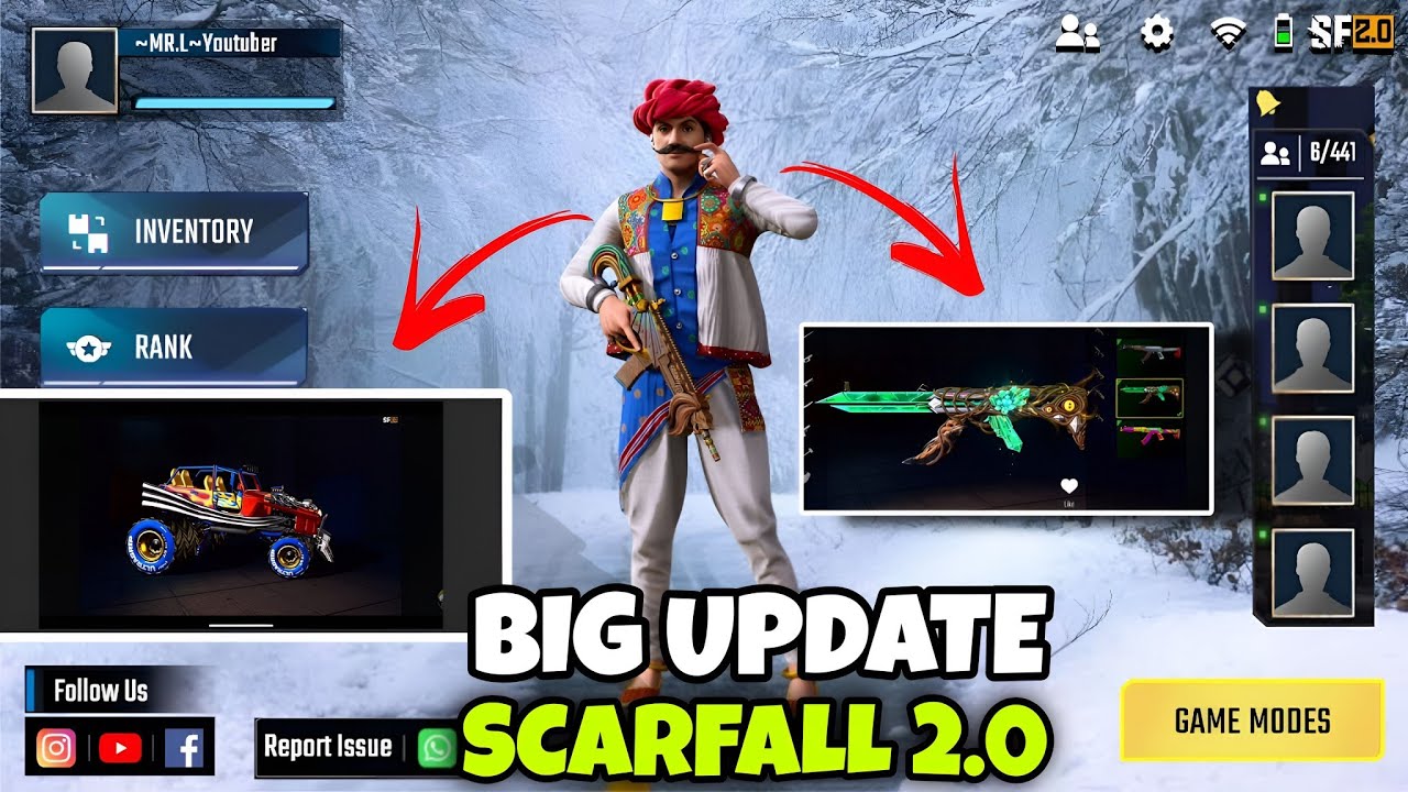 ScarFall 2.0 BIG WINTER UPDATE 🔥 | Season 2 ScarPass + NEW Lobby & Rank System Leaks || Scarfall 2.0
