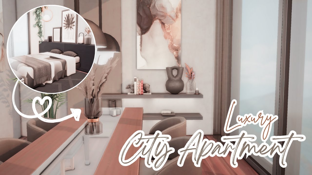 Sims 4 || Luxury City Apartment || Sims 4 Apartment || San Myshuno || Stop Motion || No CC