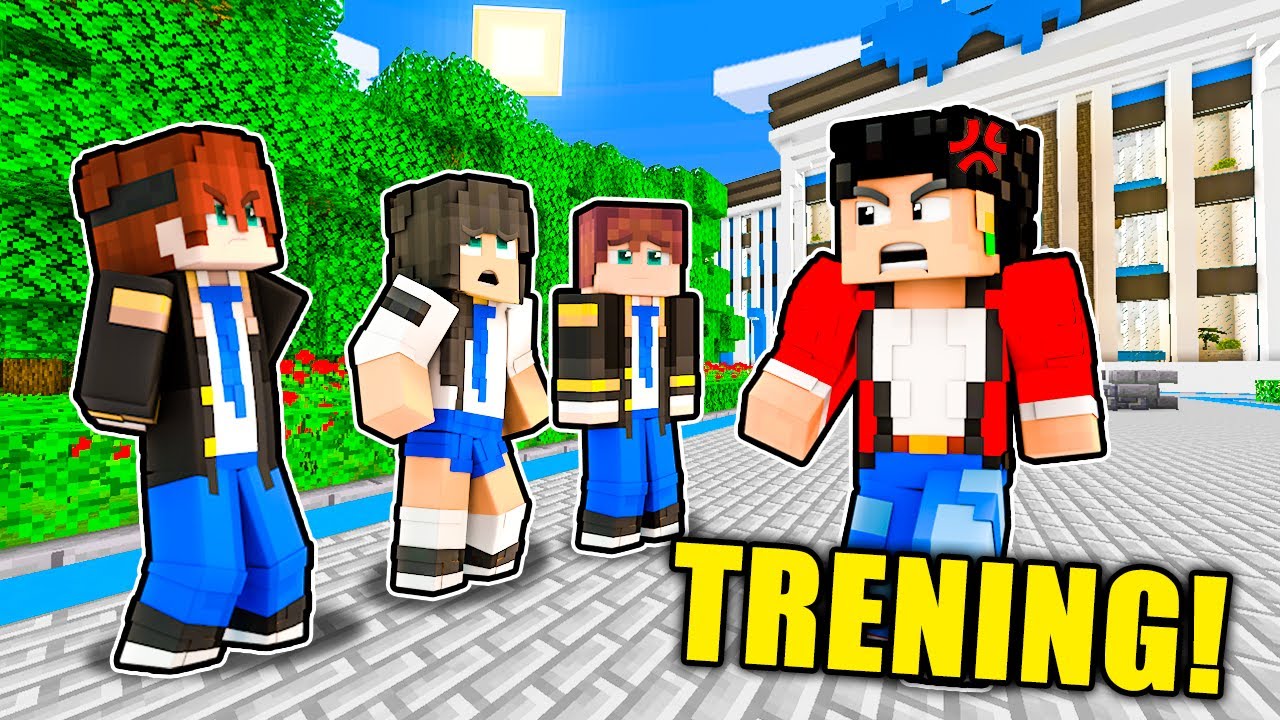 Przez TRENING uczniowie mnie ZNIENAWIDZILI! - MINECRAFT AKADEMIA