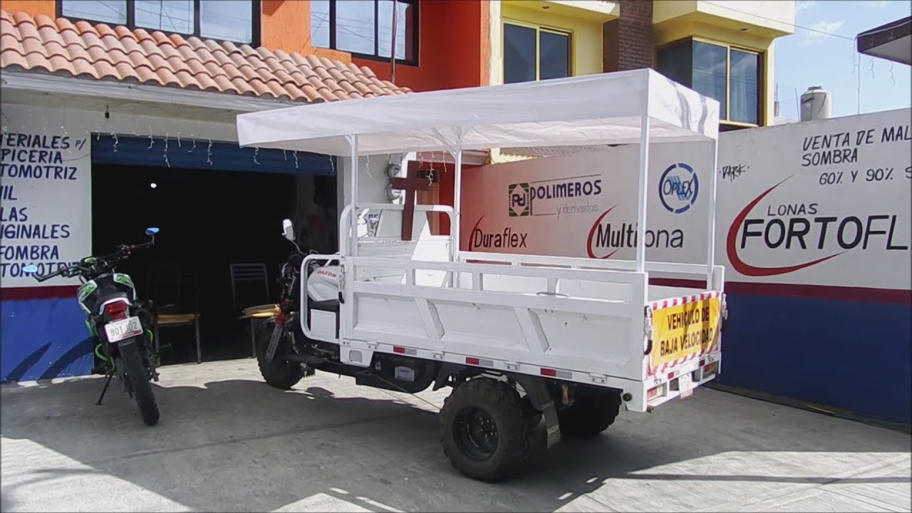 MOTOCARRO - El TECHO DE LONA fue instalado por EXPERTOS - Se ve bien
