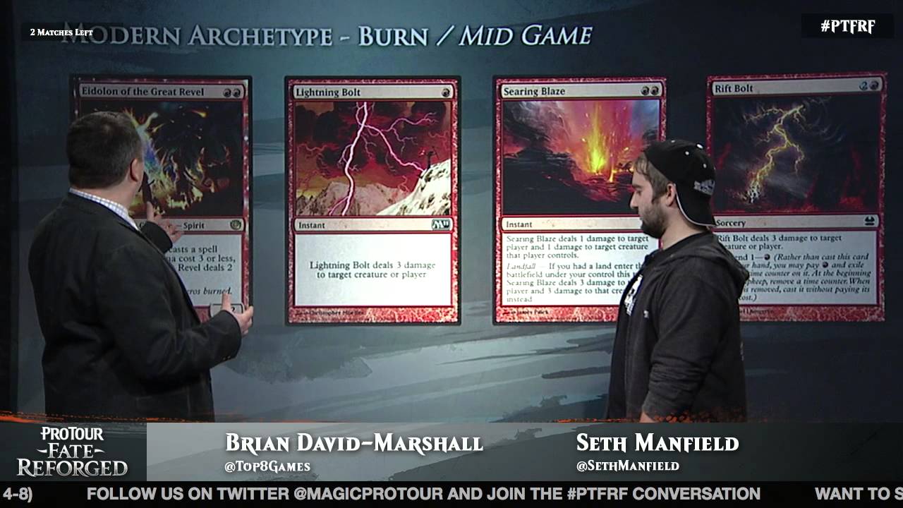 Pro Tour Fate Reforged Modern Archetypes: Burn with Seth Manfield