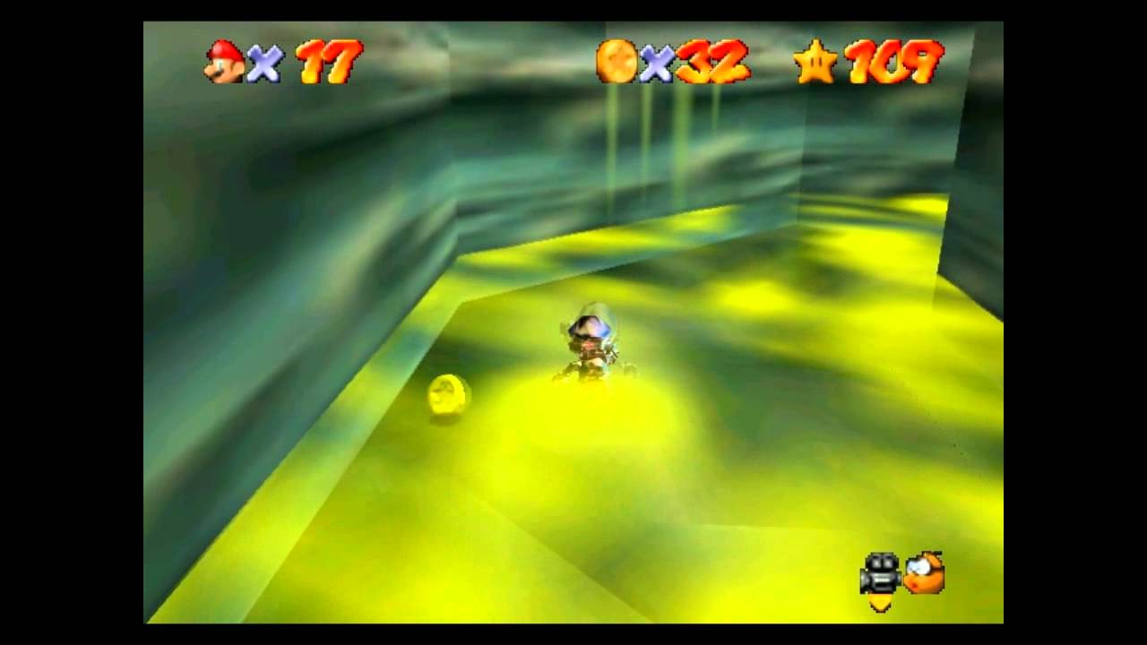 Super Mario 64 (Partie 108) 6 - Les 100 pièces jaunes de la caverne