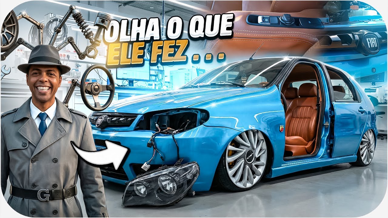 CÂMERA 360º , FREIO DE MÃO ELÉTRICO,RETROVISOR QUE REBATE ESSE É O PALIO DO SORRISO   | SPARRADOS
