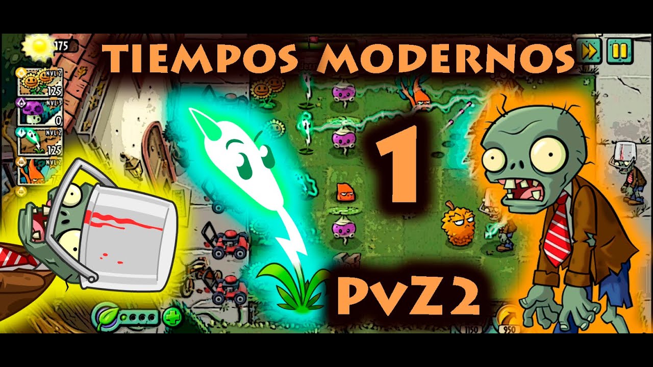Plantas vs. Zombies 2 - Tiempos Modernos - Día 1