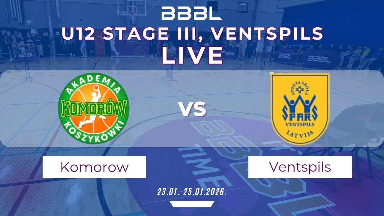 Ventspils 2014 vs AK Komorow 2014 | BBBL U12 | Stage III