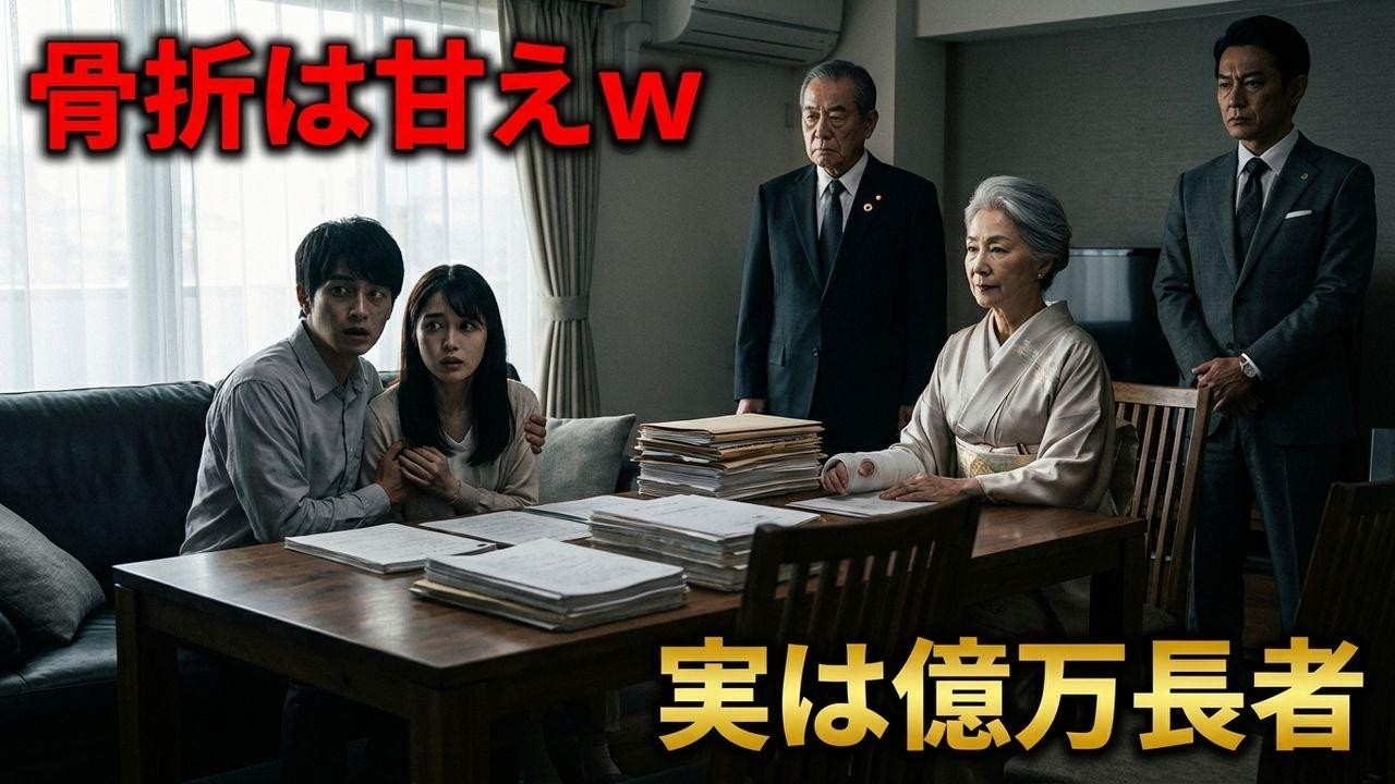 「骨折は大げさｗ」家事を強要する息子夫婦。実は元凄腕会計士の私が”ある人物”に電話した結果…