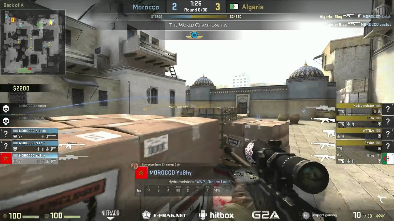 The World Championships 2015 (African Qualifier) | Algeria vs. Morocco | (Map: Dust 2)