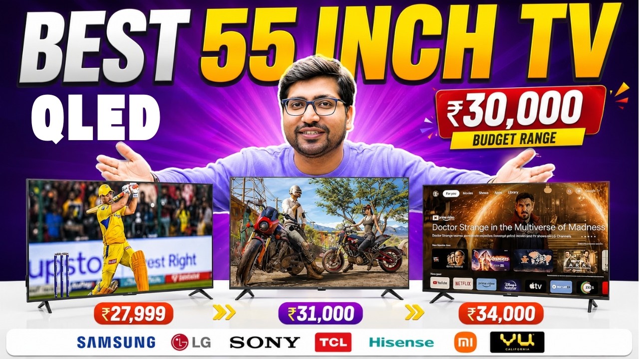 STOP Buying 🛑 Best 55 Inch 4K TV 2026 India⚡Best 55 inch TV under 30,000 📺 Best 55 Inch TV 2026