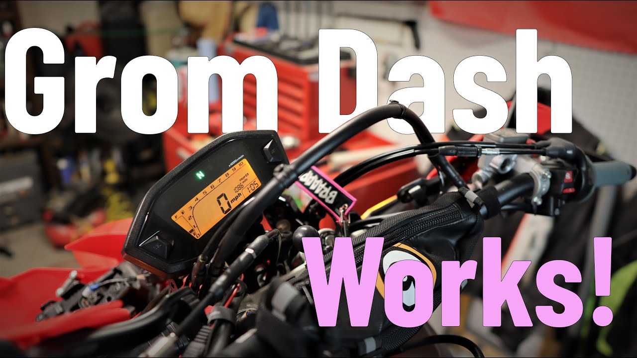 A CRF450RL CAN Accept a Honda Grom Dashboard! Kinda...