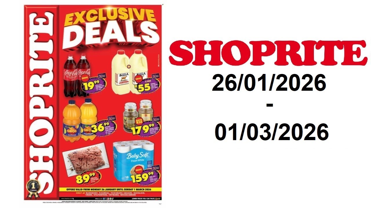Shoprite specials - January Price Exclusive - 26/01/2026 - 01/03/2026