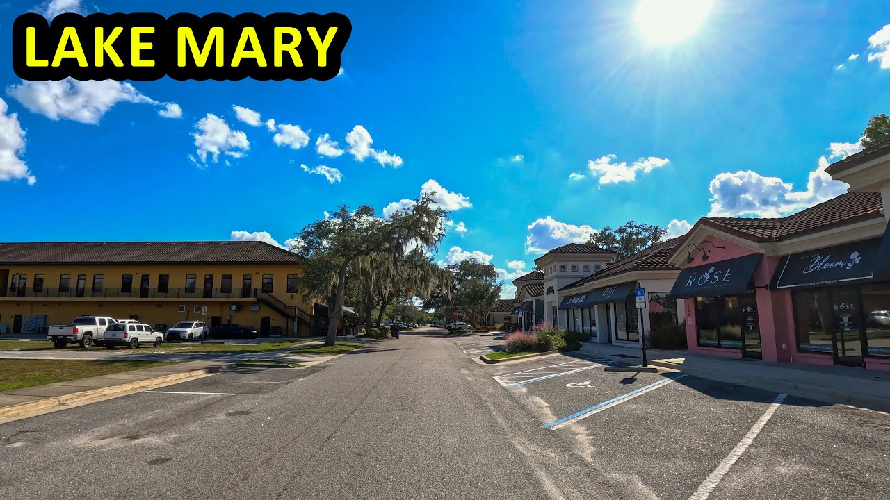Lake Mary Florida Driving Through