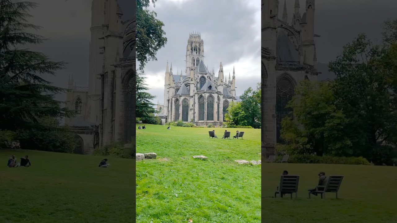 Beautiful park in Rouen city #subscribe #travel #shorts