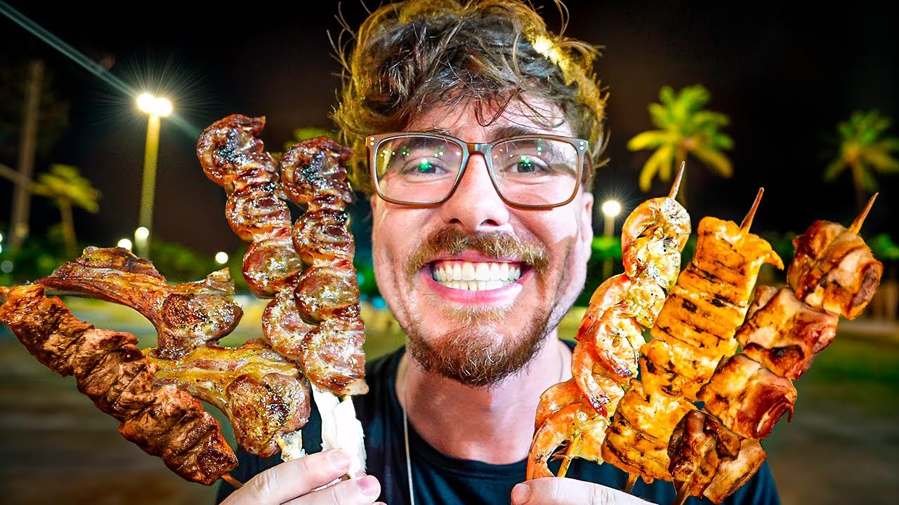 Um dia inteiro comendo comida de rua de  Aracaju/SE