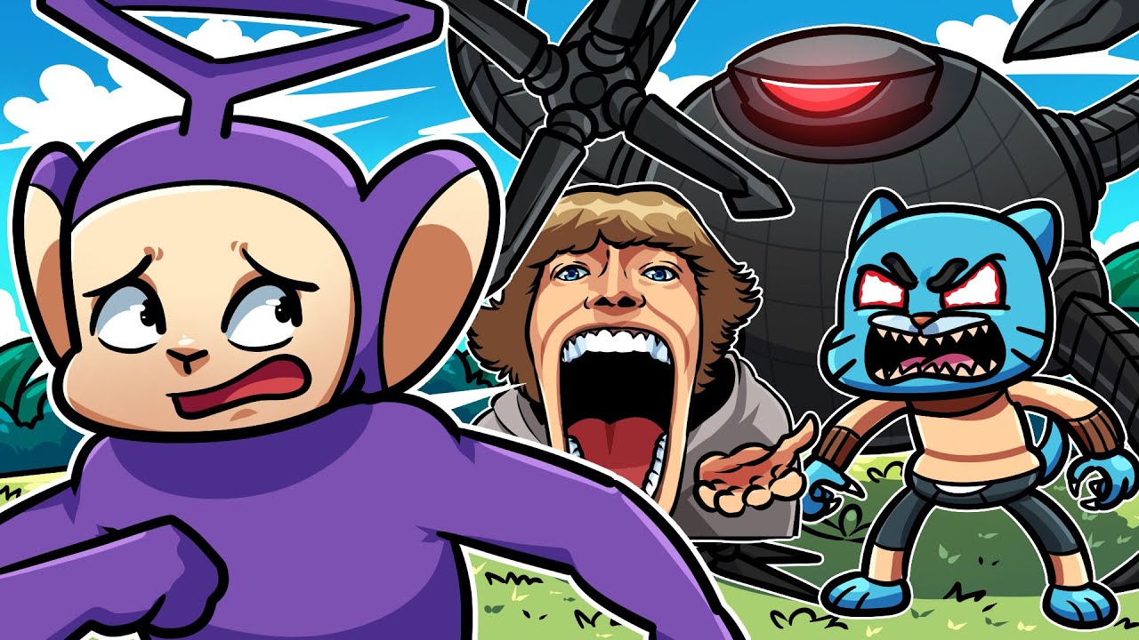 ESCAPE FROM OMNIDROID 67 GUMBALL! | Tinky Winky Plays: Roblox Compilation