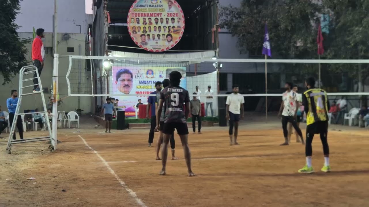 VENKANNA,SAI, KISHORE 🆚 RAMYA GROUNDS TEAM HYDERABAD VOLLEYBALL TOURNAMENT 