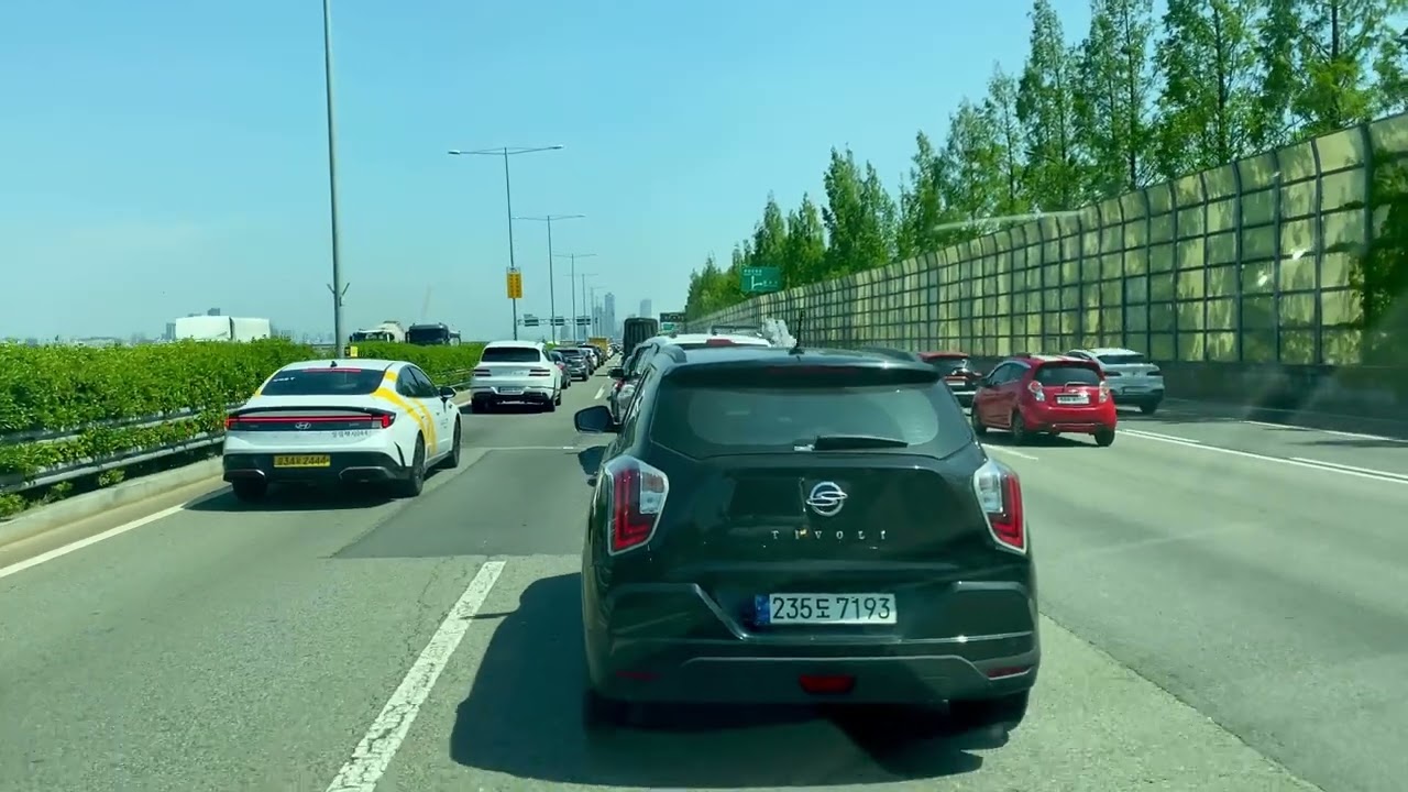 [drive vlog.EP23]-Korea road driving video (올림픽대로) “no music , no talking