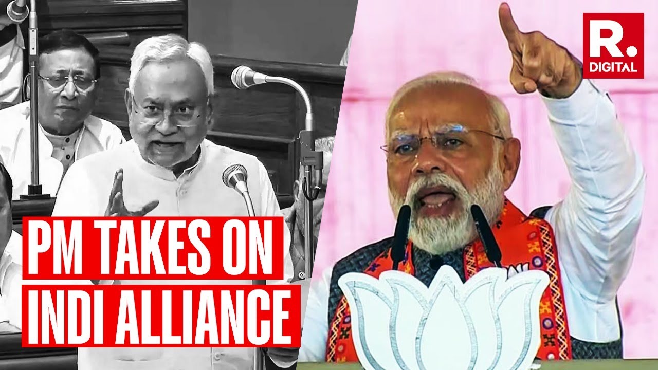 'They Are Not Ashamed': PM Modi Slams INDI Alliance Over Nitish's Filthy Remarks