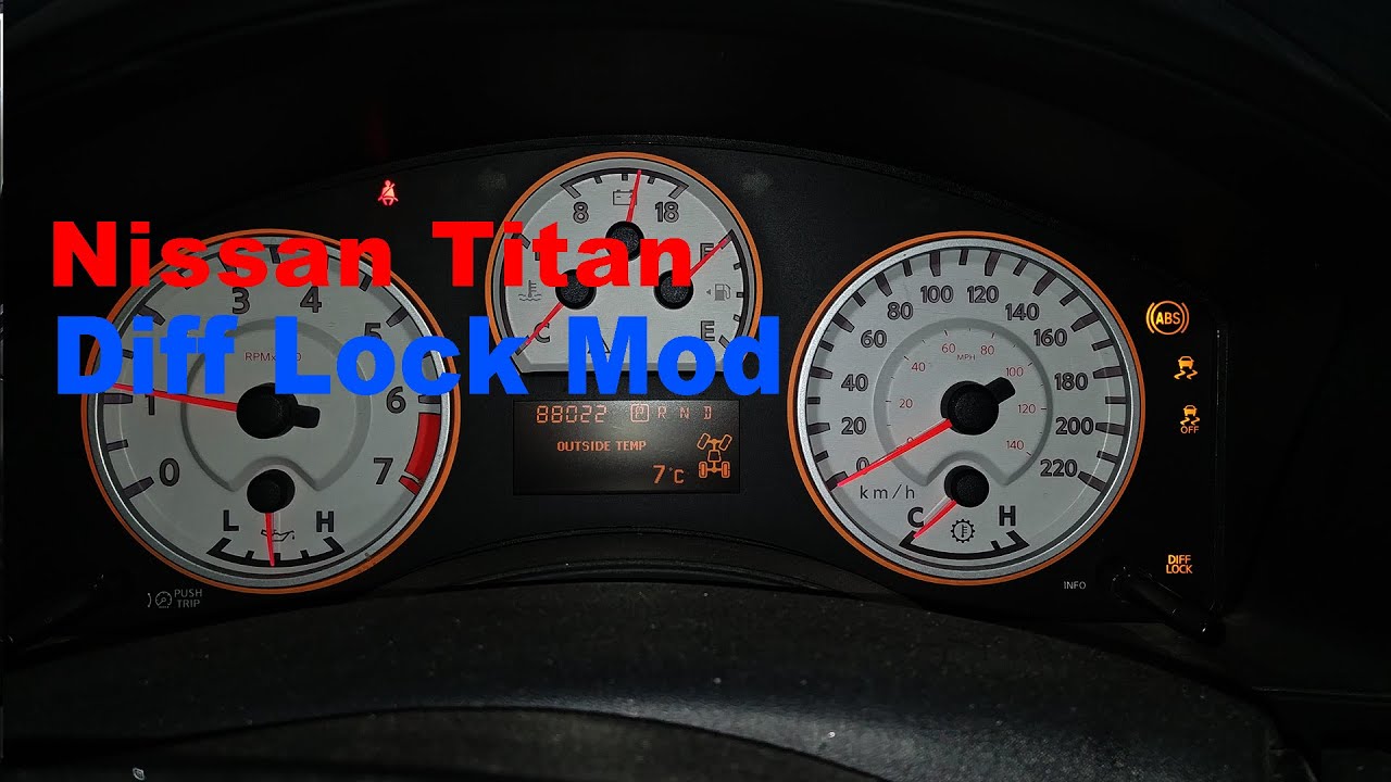 Nissan Titan Pro4X Secret Diff Lock Mod - Use your e locker in 2WD or 4Hi