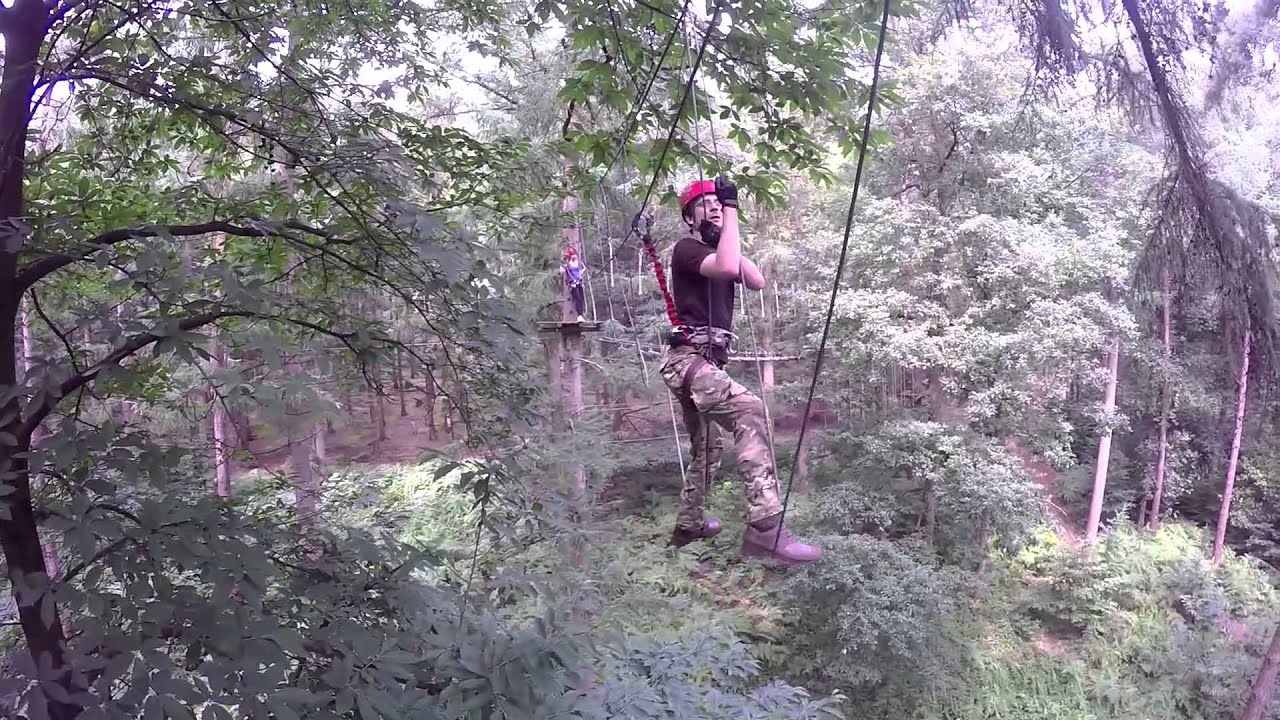 Accrobranche - Forestia 2015 - Pija, Yak' & Rénata