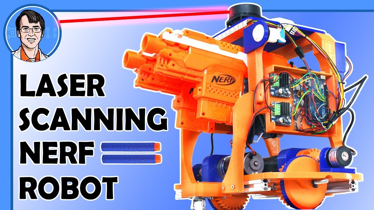 Автономный робот NERF, управляемый ЛИДАРом