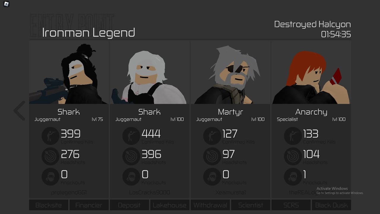 Entry Point | No Armour No Medkits Ironman Legend Loud Quad (NANMILLQ)