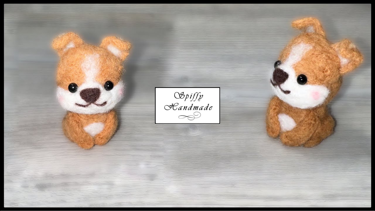 Felting a Corgi Dog #temu