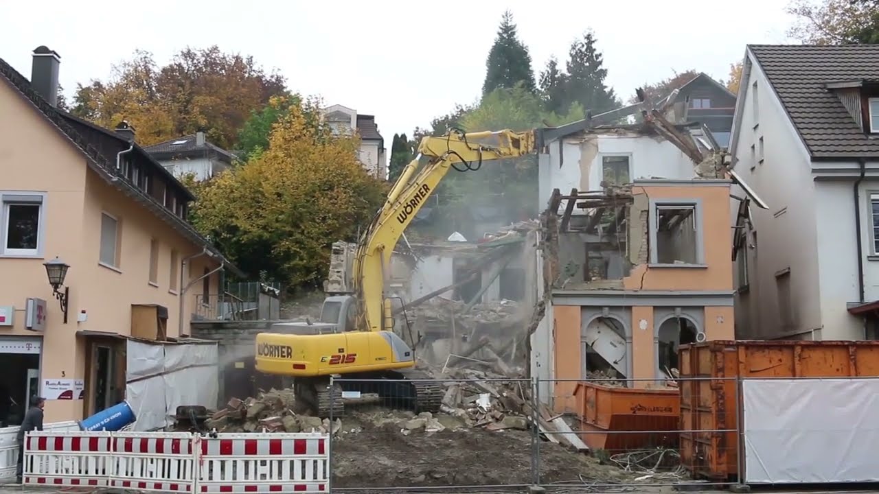 Abriss eines Hauses in Überlingen 2016