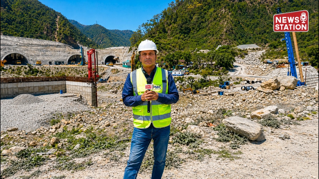 Karnaprayag Railway Station Construction Advances Fast in Siwai Village @NewsStation