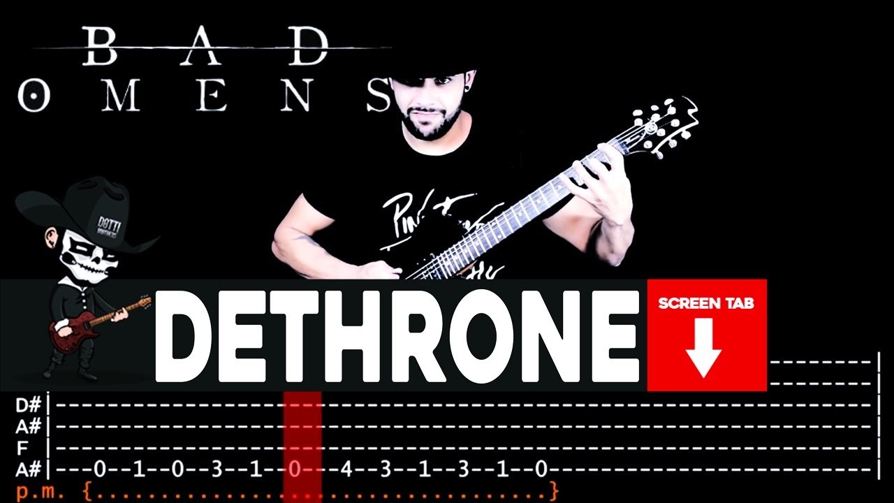 【BAD OMENS】[ Dethrone ] cover by Masuka | LESSON | GUITAR TAB