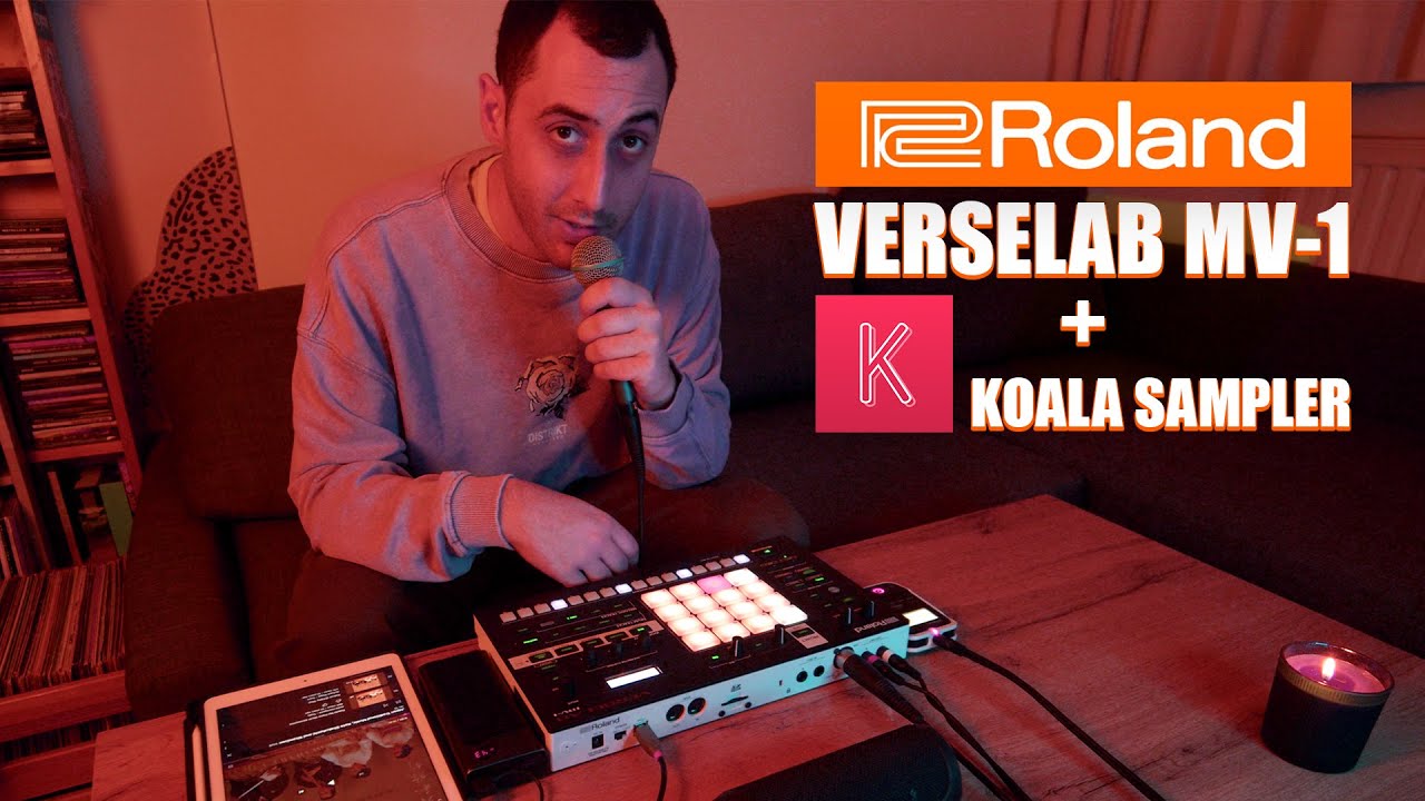 MY FIRST BEAT! 💥 on Roland Verselab MV-1 + Koala Sampler