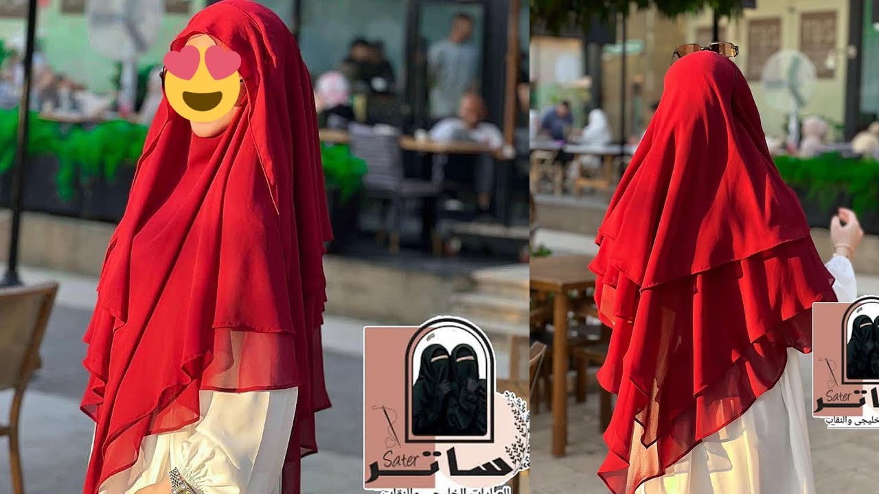 الخمار الفرنسي التندا الطبقات الترند بكل سهوله وبدون باترون