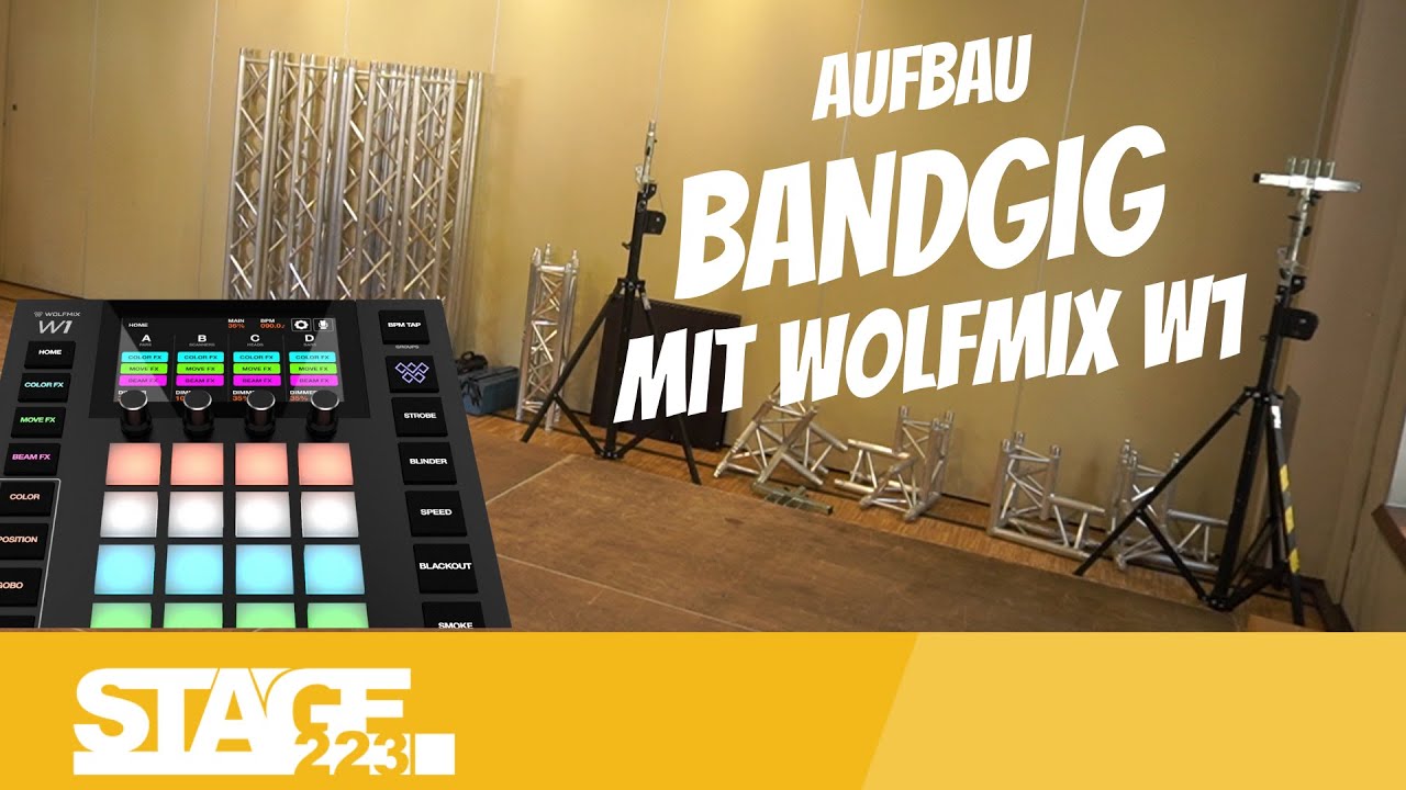 Wolfmix W1 & ADJ WMX 1 in der Praxis | Band Giglog (2/2) mit Nico | Aufbau