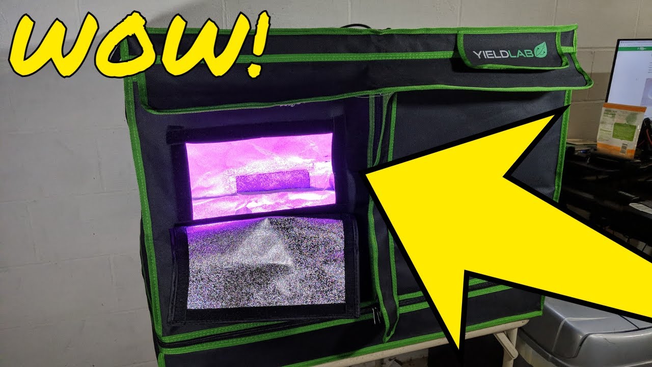 Small Yield Lab Grow Tent and Viparspectra 132W VA600 Dimmable LED Grow Light Reviews!