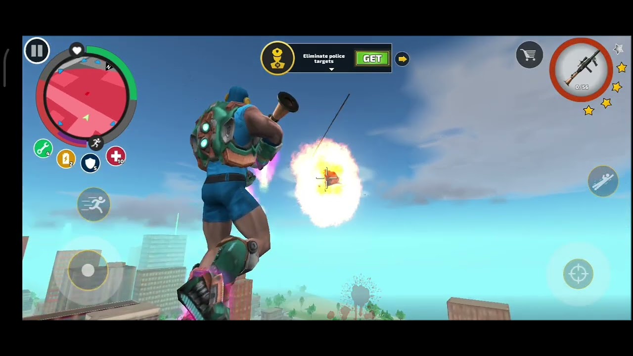 How to play rope hero game #ropeherovicetown #ropeheromissions #ropeherogaming #gameplay